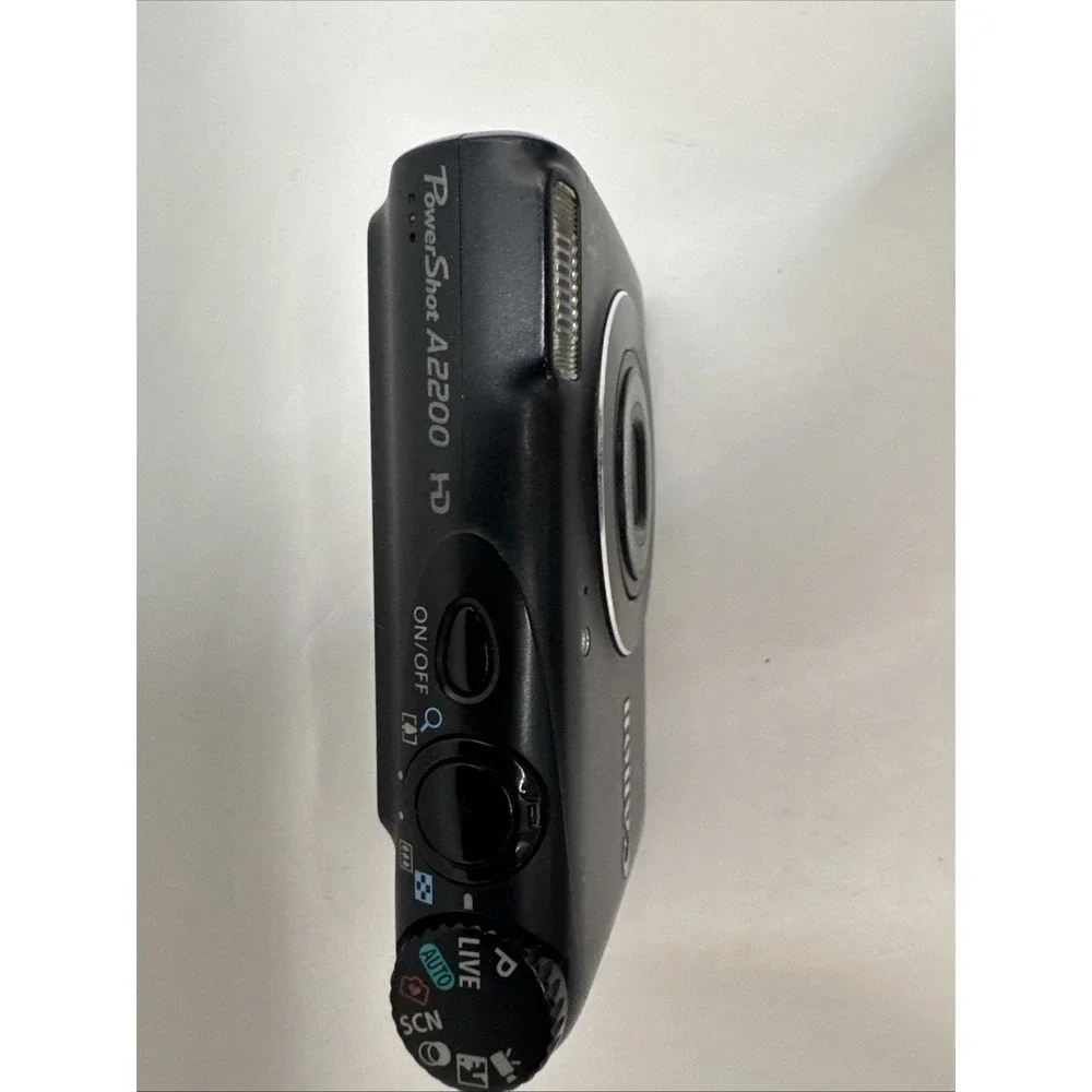 Canon PowerShot A2200 HD 14.1MP 4X Digital Camera Black for parts